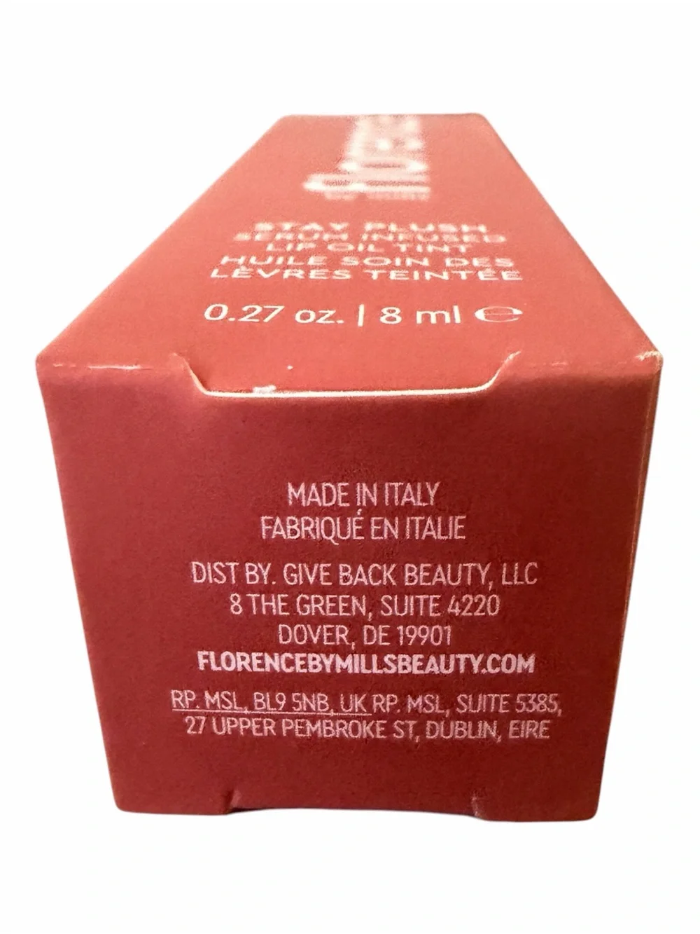 Florence by Mills Stay Plush Serum-Infused Lip Oil Tint – Coconut Colada